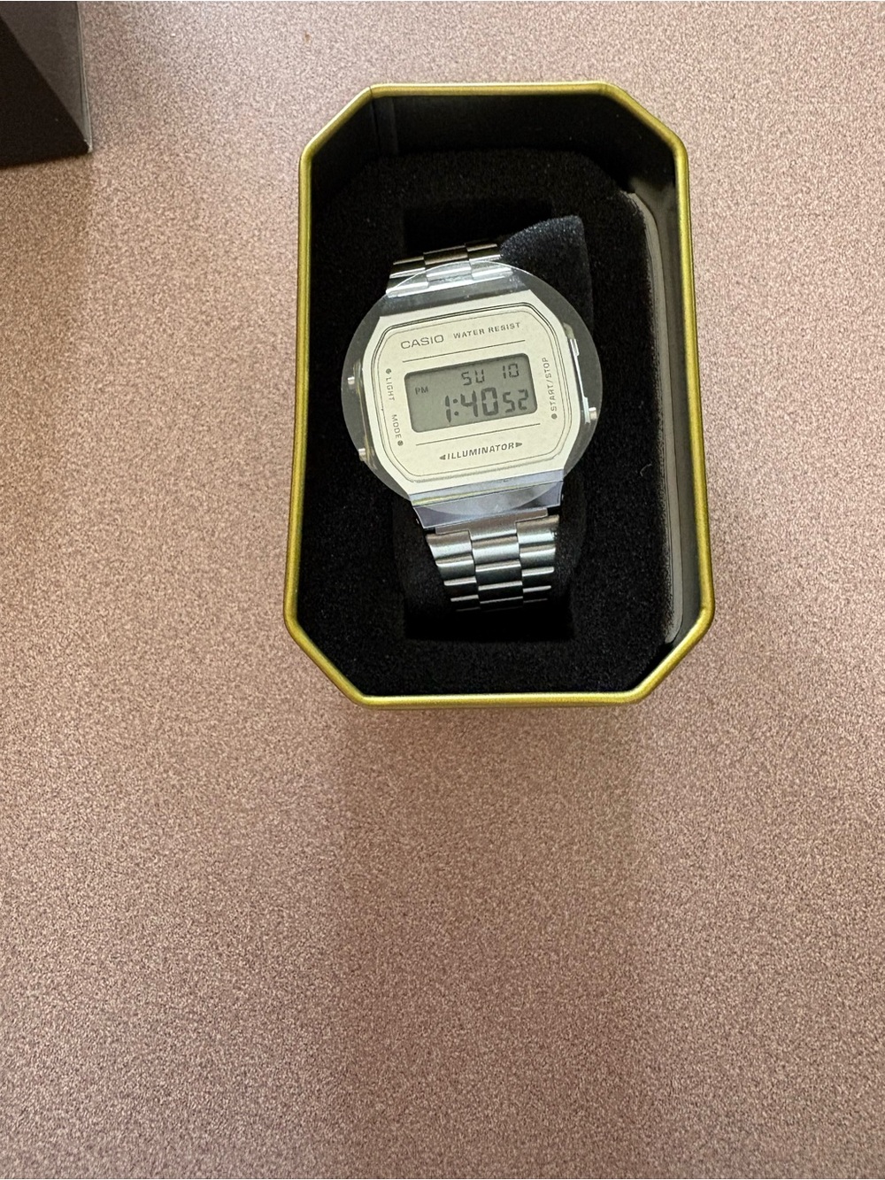 Casio Silver Digital Illuminator Stainless Steel Bracelet Watch